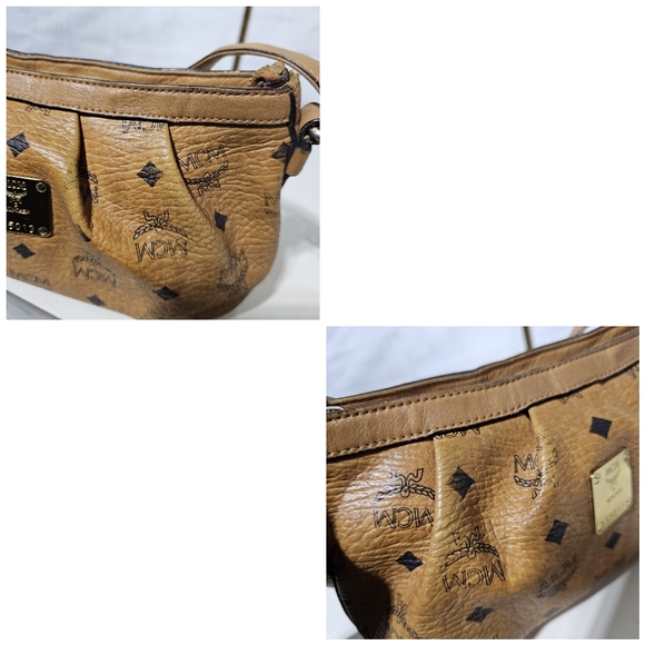 MCM Visetos Baguette Bag Cognac - Picture 12 of 14